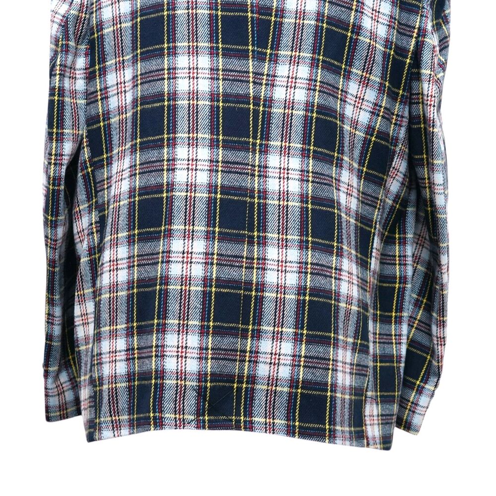 Mens 48R Tartan Plaid Blazer Sport Coat Navy White Red Cotton Formal Preppy - Picture 8 of 9